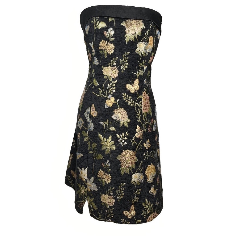 Cider NWT Jacquard Floral Bandeau A-line Mini Dress  Womens Size XL Butterfly